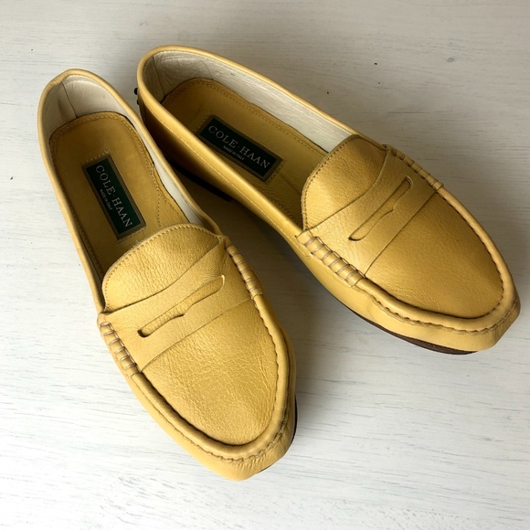 Cole Haan Shoes - Cole Haan yellow loafers